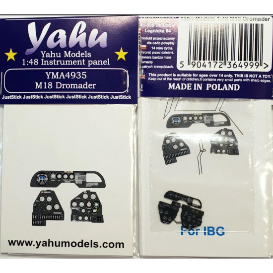 Yahu Model Yma4935 1/48 Instrument Panel M18 Dromader For Ibg