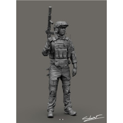 Black Snake Uks-02 1/35 Ukrainian Soldier Resin Figure