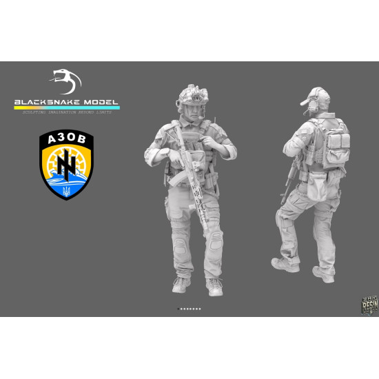Black Snake Uks-03 1/35 Ukrainian Soldier Resin Figure