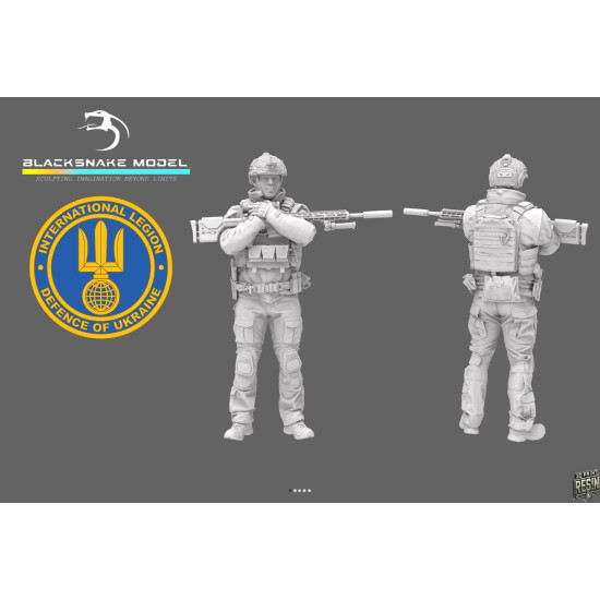 Black Snake Uks-04 1/35 Ukrainian Soldier Resin Figure