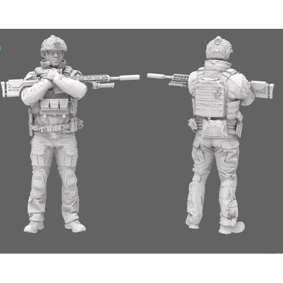 Black Snake Uks-04 1/35 Ukrainian Soldier Resin Figure