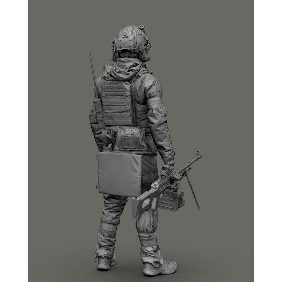 Black Snake Uks-06 1/35 Ukrainian Omega Special Forces Operator Gunner Resin Figure