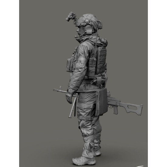 Black Snake Uks-06 1/35 Ukrainian Omega Special Forces Operator Gunner Resin Figure