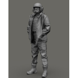 Black Snake Uks-07 1/35 Ukrainian Bradley Crewman 47th Mechanized Brigade Resin Figure