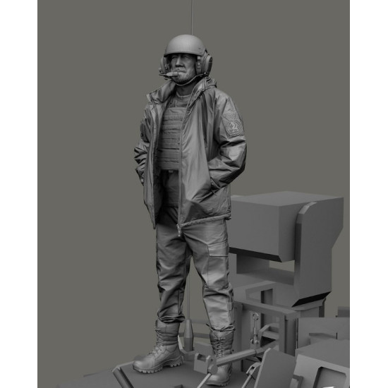 Black Snake Uks-07 1/35 Ukrainian Bradley Crewman 47th Mechanized Brigade Resin Figure