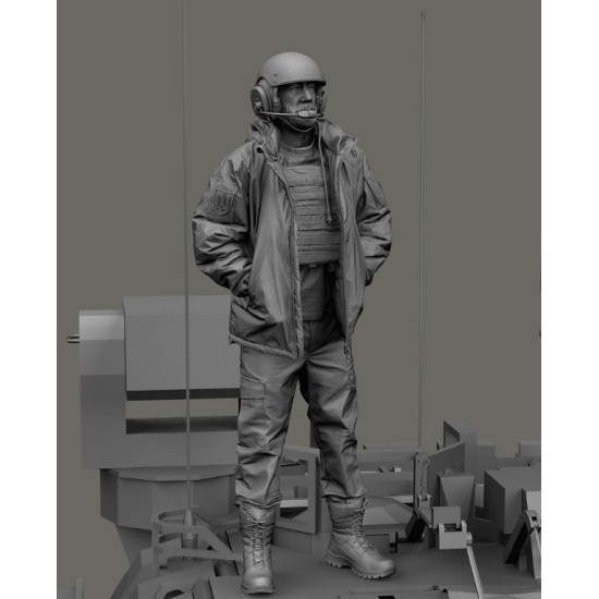 Black Snake Uks-07 1/35 Ukrainian Bradley Crewman 47th Mechanized Brigade Resin Figure
