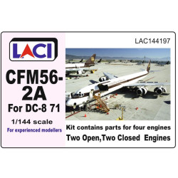 Laci 144197 1/144 Cfm56-2a For Dc-8-71 Minicraft Kit