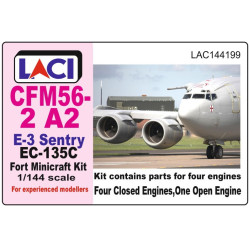 Laci 144199 1/144 Cfm56-2-a2 For E-3d Sentry Minicraft Kit