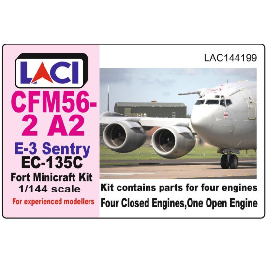 Laci 144199 1/144 Cfm56-2-a2 For E-3d Sentry Minicraft Kit