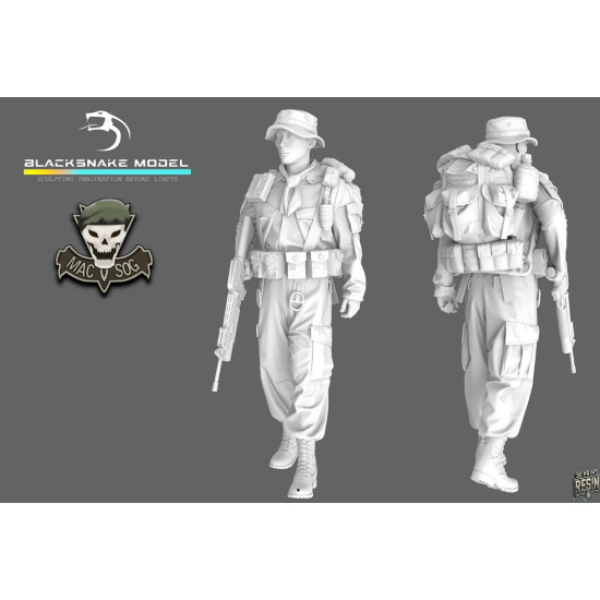 Black Snake Sog-05 1/35 Macv Sog Soldier Vietnam War Resin Figure Kit