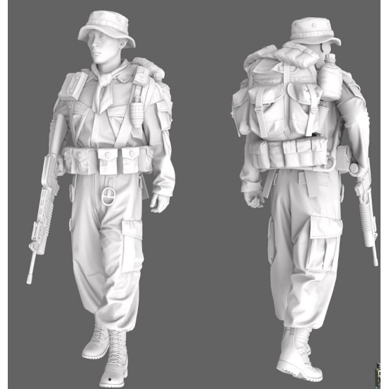 Black Snake Sog-05 1/35 Macv Sog Soldier Vietnam War Resin Figure Kit