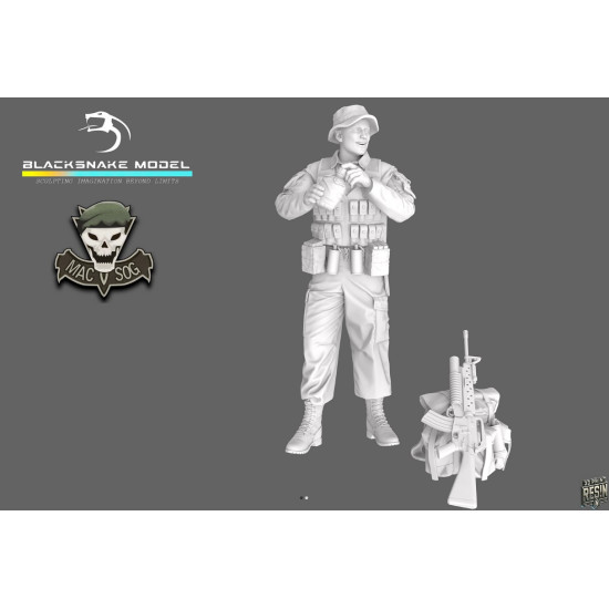 Black Snake Sog-10 1/35 Macv Sog Soldier Vietnam War Resin Figure Kit