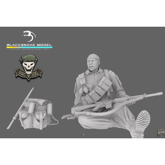 Black Snake Sog-14 1/35 Macv Sog Soldier Vietnam War Resin Figure Kit