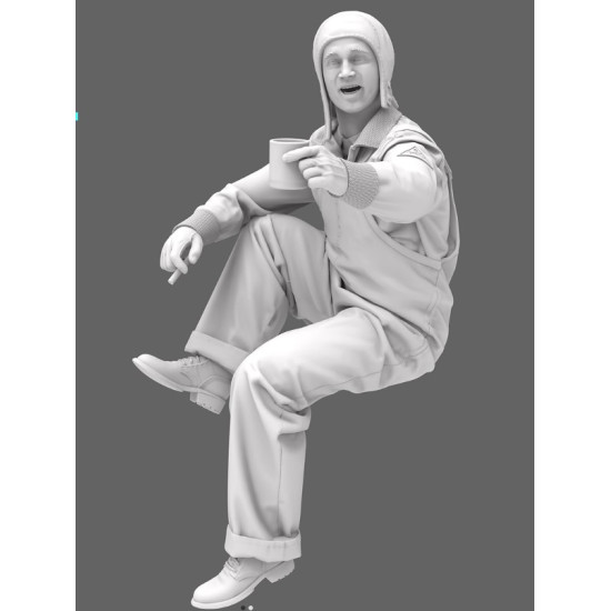 Black Snake Crew-02 1/35 Usa Tank Crew Ww2 Resin Figure Kit