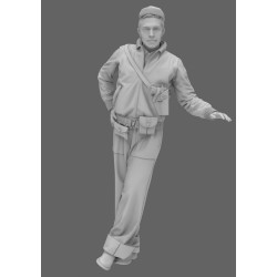 Black Snake Crew-06 1/35 Usa Tank Crew Ww2 Resin Figure Kit