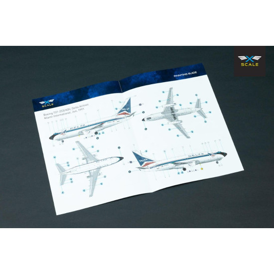 X-scale 144012 1/144 Airliner B737-2s3 Delta Medium-range Narrow-body Passenger Airliner