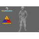 Black Snake 2nd-01 1/35 2nd Armored Infantry Soldier Thompson Ww2 Resin Figure