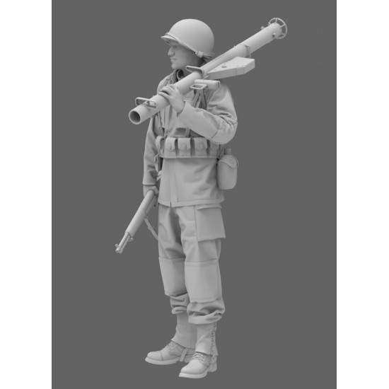 Black Snake 2nd-07 1/35 2nd Armored Infantry Soldier Ww2 Resin Figure Kit