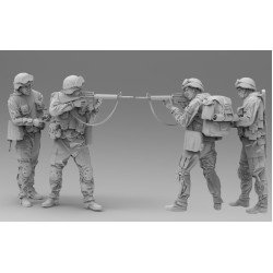 Black Snake Usmc-01-02 1/35 Us Marines Operation Iraqi Freedom 2 Figures In Kit