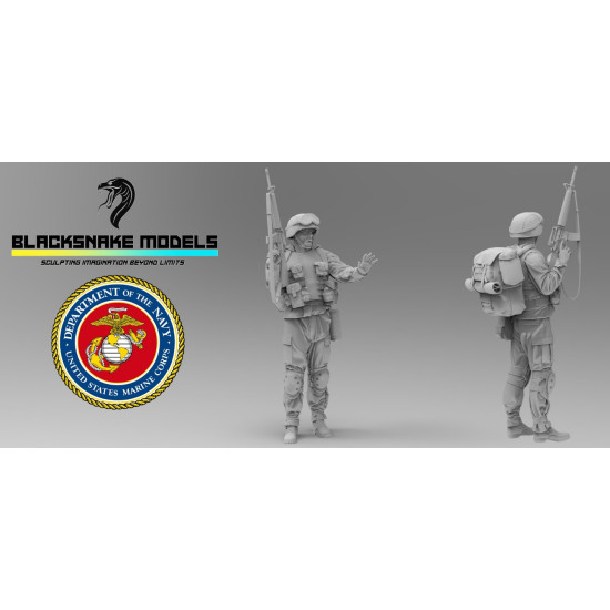Black Snake Usmc-13 1/35 Us Marines Operation Iraqi Freedom Resin Figure Kit