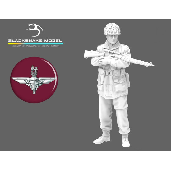 Black Snake Devil-04 1/35 Commando Red Devils Sniper Resin Figure Kit