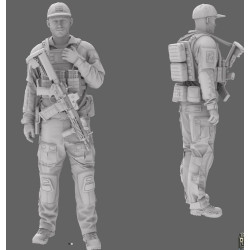 Black Snake Sas-01 1/35 1er Rpima French Sas Resin Figure Kit