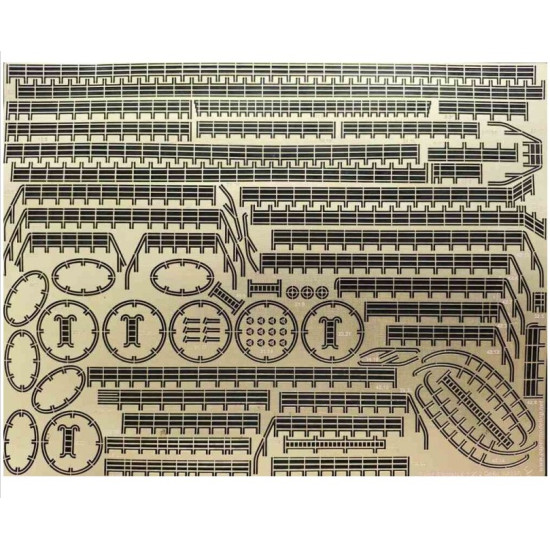 Orel397/1 1/200 Photo-etched For Paper Model Furst Bismarck