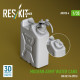 Reskit Rs-avu35-0004 1/35 Modern Army Water Cans Big Set 3d Printed