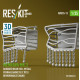 Reskit Rs-avu35-0013 1/35 Merkava Mk 3 Damaged Rear Hull Metall Storage Baskets 2 Pcs W/Workable Chains For Meng Kit 3d Printed
