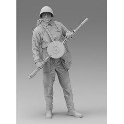 Black Snake Soviet-07 1/35 Red Army Gunner Ww2 Resin Figure Kit