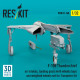 Reskit Rsu32-0148 1/32 F-105 Thunderchief Air Intakes Landing Gears With Wheels Bays And Weighted Wheels Set For Trumpeter Kit 3d Printed