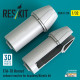 Reskit Rsu32-0220 1/32 F/A-18 Hornet Exhaust Nozzles For Academy/Kinetic Kit 3d Printed