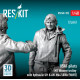 Reskit Rsf48-0185 1/48 Usaf Pilots 2 Pcs M1 Weaver Trolley With Hydraulic Lift An-m64 500lb Ww2 3d Printed