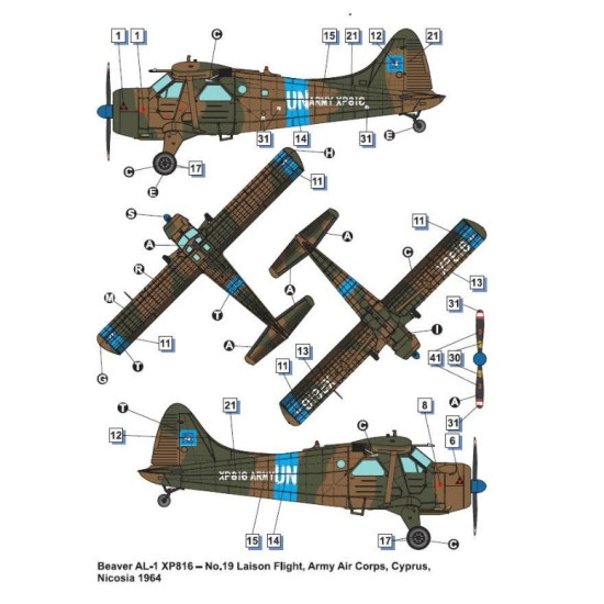 Dora Wings 48062 1/48 Beaver Al1 Plastic Model Aircraft