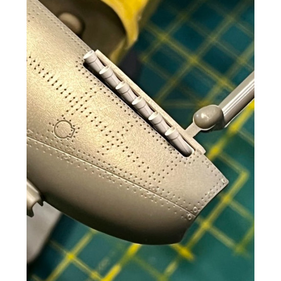 Clear Prop Cpa48127 1/48 Spitfire Mk Ixe Exhausts For Airfix Kit/ 3d Print