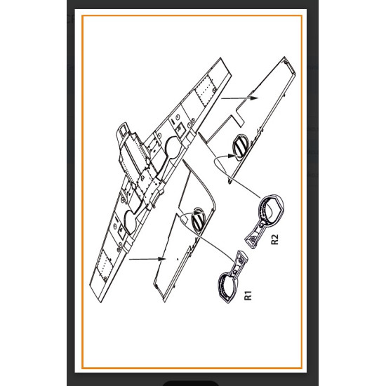 Clear Prop Cpa48129 1/48 Bf-109e Wheel Bay For Wingsy Kits/ 3d Print