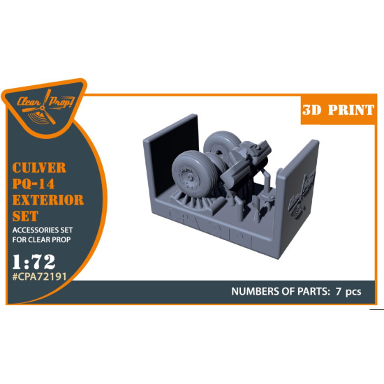 Clear Prop Cpa72191 1/72 Culver Pq-14 Exterior Set For Cp Kits/ 3d Print