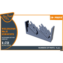 Clear Prop Cpa72203 1/72 Welington Mk Ii Exhausts For Airfix Kits 3d Print