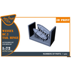 Clear Prop Cpa72208 1/72 Wessex Hc 2 Tail Hinge For Airfix Kit 3d Print