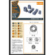 Clear Prop Cpa72210 1/72 Wessex Hc 2 Wheel Set Type 1 For Airfix Kit 3d Print
