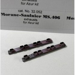 Rexx 32052 1/32 Exhausts For Morane-saulnier Ms 406 For Azur Kit