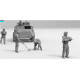 Black Snake Fr-crew 05 1/35 French Troops Pack Figurine Vab 7 Figures