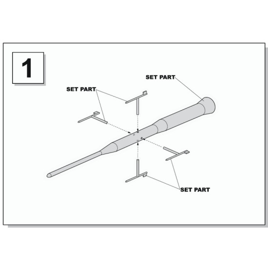 Cat4-r32016 1/32 Shock Sensing Probe Resin Model