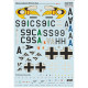 Print Scale 48-222 1/48 Decal For Messerschmitt Bf-110 Zerstorer Part 1
