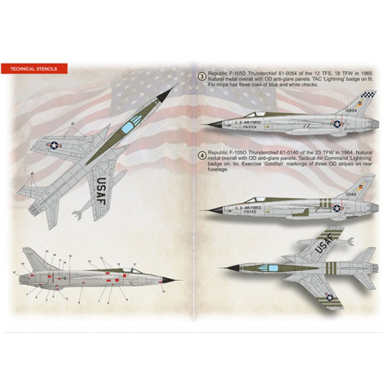 Print Scale 72-462 1/72 Decal For F-105 Thunderchief Part 3