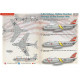 Print Scale 72-495 1/72 Decal For F-86 Sabres Of The Fighter Bomber Groups The Complete Set 2 Leaf