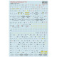 Print Scale 72-523 1/72 Decal For F-15 Technical Stecils Low Vis