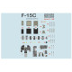 Print Scale Prs3d48-015 1/48 F-15c Eagle 3D decal Instrument Panel