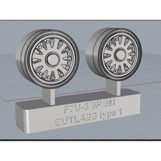Cat4-r32014 1/32 F7u-3/3m/3p Cutlass Wheels Type1 Aircraft Accessories