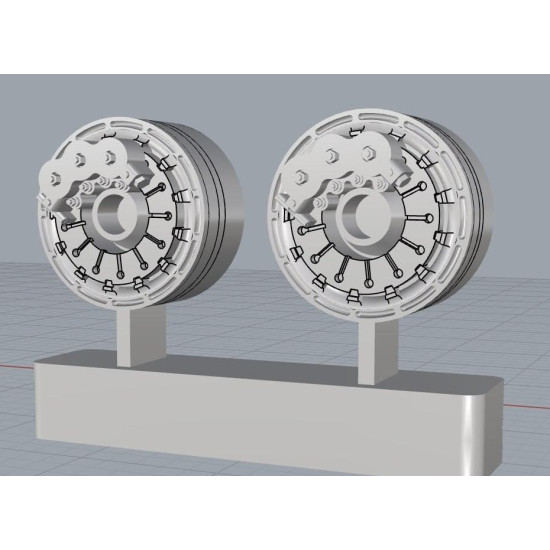 Cat4-r32015 1/32 F7u-3/3m/3p Cutlass Wheels Type2 Aircraft Accessories